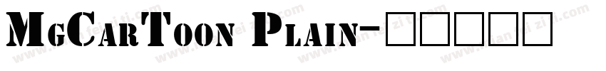 MgCarToon Plain字体转换